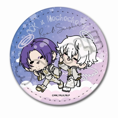 【グッズ-バッチ】ブルーロック レザーバッジ(丸形) M-NK (凪 誠士郎・御影 玲王)