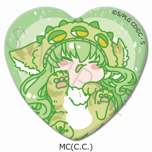 グッズ-バッチ】『コードギアス 反逆のルルーシュ』 ハート型缶バッジ  