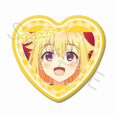 【グッズ-バッチ】しかのこのこのここしたんたん ハート型缶バッジ B(虎視虎子(こしたん))