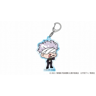 【グッズ-キーホルダー】劇場版 呪術廻戦0 mochocho アクリルキーホルダー 五条悟 グルメVer.