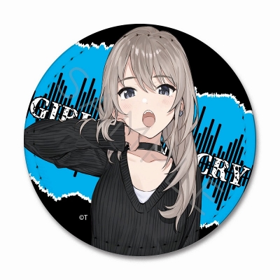 【グッズ-バッチ】ガールズバンドクライ レザーバッジ(丸形) SB (河原木桃香)