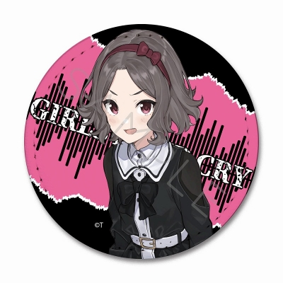 【グッズ-バッチ】ガールズバンドクライ レザーバッジ(丸形) SD (海老塚智)