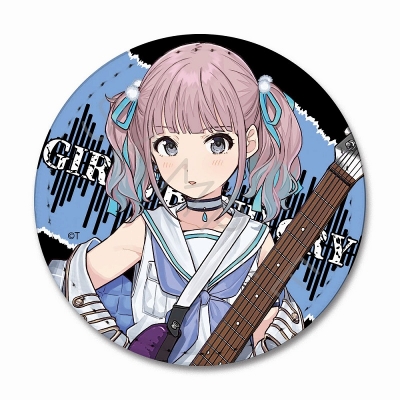 【グッズ-バッチ】ガールズバンドクライ レザーバッジ(丸形) SF (ヒナ)