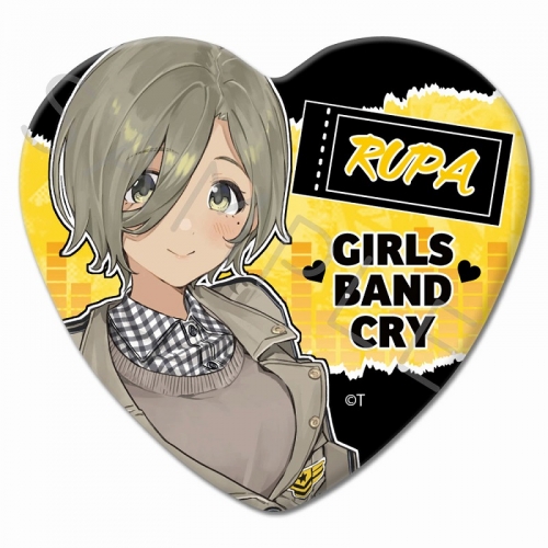 グッズ-バッチ】ガールズバンドクライ ハート型缶バッジ SE (ルパ  