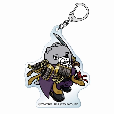 【グッズ-キーホルダー】刀剣乱舞 廻 -々伝 近し侍らうものら- ちびゴジラコラボ アクリルキーホルダー へし切長谷部&ちびメカゴジラ