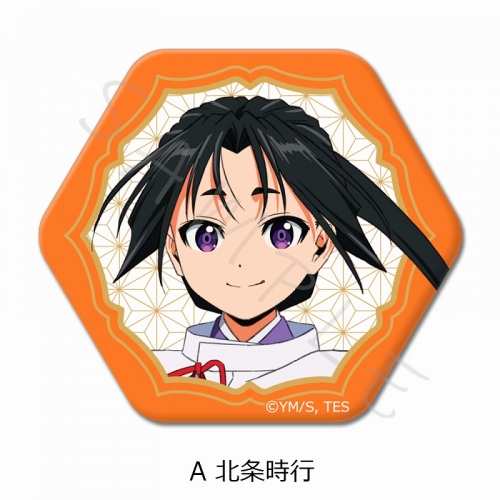 グッズ-バッチ】TVアニメ「逃げ上手の若君」 六角形缶バッジ A(北条時 
