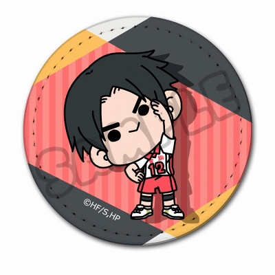 【グッズ-バッチ】ハイキュー!! みんなmochocho化大作戦!第4弾 レザーバッジ M-NC(芝山優生)