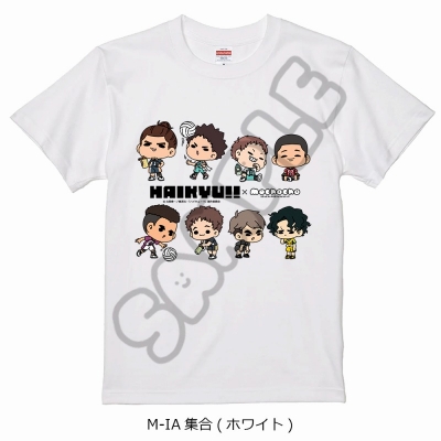 【グッズ-Tシャツ】ハイキュー!! みんなmochocho化大作戦!第6弾 Tシャツ M-IA(集合) ホワイト Mサイズ