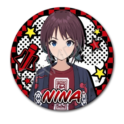 【グッズ-バッチ】ガールズバンドクライ レザーバッジ(丸形) YA(井芹仁菜)