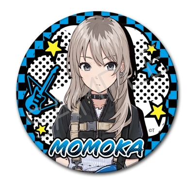 【グッズ-バッチ】ガールズバンドクライ レザーバッジ(丸形) YB(河原木桃香)