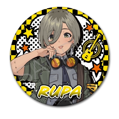 【グッズ-バッチ】ガールズバンドクライ レザーバッジ(丸形) YE(ルパ)