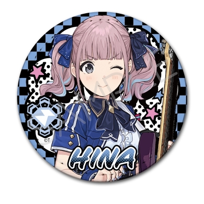 【グッズ-バッチ】ガールズバンドクライ レザーバッジ(丸形) YF(ヒナ)