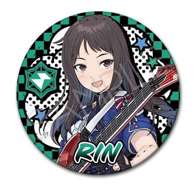 【グッズ-バッチ】ガールズバンドクライ レザーバッジ(丸形) YG(リン)