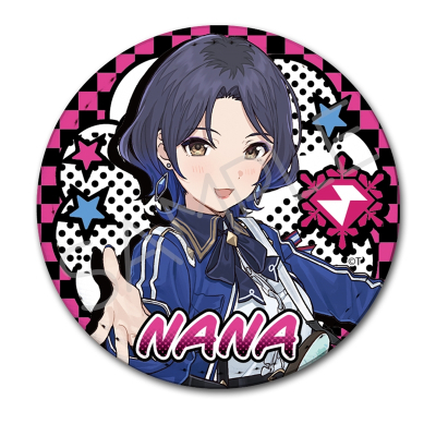 【グッズ-バッチ】ガールズバンドクライ レザーバッジ(丸形) YH(ナナ)
