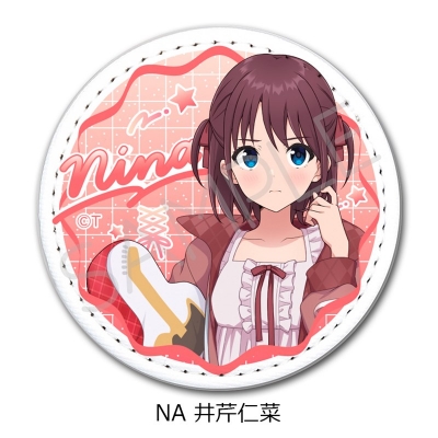 【グッズ-バッチ】ガールズバンドクライ レザーバッジ(丸形) NA (井芹仁菜)【アニメイト先行販売】
