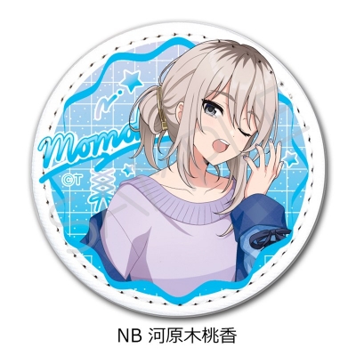 【グッズ-バッチ】ガールズバンドクライ レザーバッジ(丸形) NB (河原木桃香)【アニメイト先行販売】