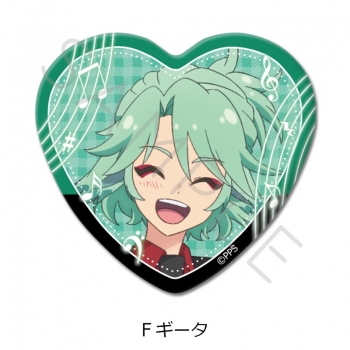 グッズ-バッチ】プリンセッション・オーケストラ ハート型缶バッジ F 