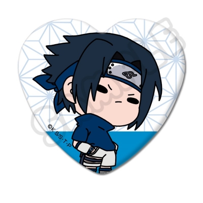 【グッズ-バッチ】TVアニメ『NARUTO-ナルト-』 ハート型缶バッジ MB(うちはサスケ)