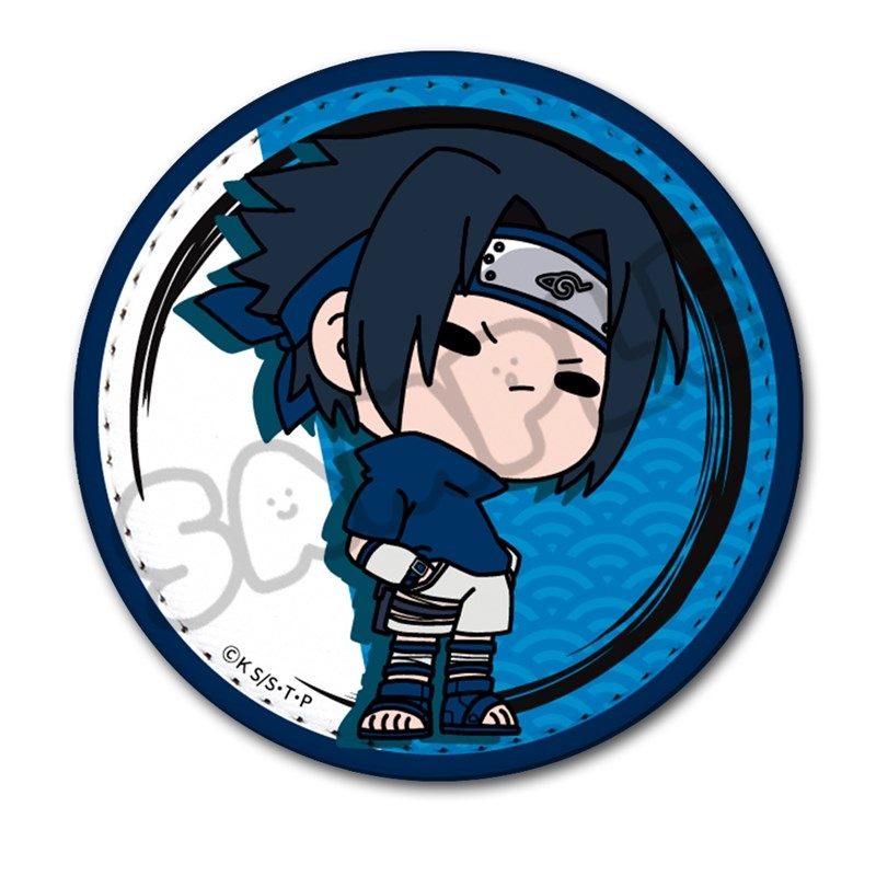 【グッズ-バッチ】TVアニメ『NARUTO-ナルト-』 レザーバッジ(丸形) MB(うちはサスケ)