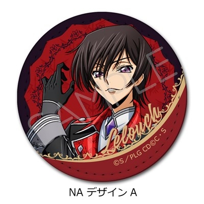 【グッズ-バッチ】『コードギアス 反逆のルルーシュ』 レザーバッジ(丸形) NA (デザインA)【アニメイト先行販売】