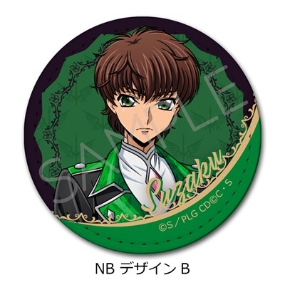 【グッズ-バッチ】『コードギアス 反逆のルルーシュ』 レザーバッジ(丸形) NB (デザインB)【アニメイト先行販売】