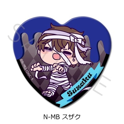 【グッズ-バッチ】『コードギアス 反逆のルルーシュ』 ハート型缶バッジ N-MB (スザク)【アニメイト先行販売】