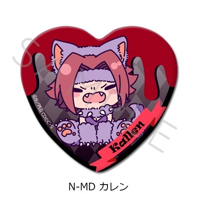 【グッズ-バッチ】『コードギアス 反逆のルルーシュ』 ハート型缶バッジ N-MD (カレン)【アニメイト先行販売】