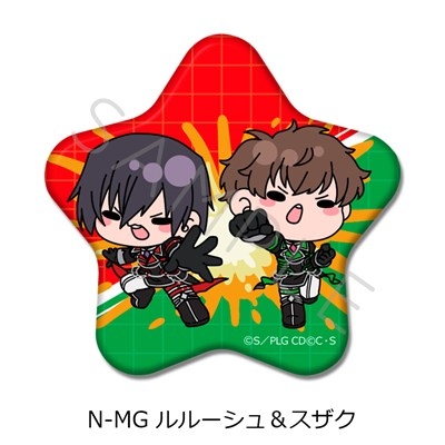 【グッズ-バッチ】『コードギアス 反逆のルルーシュ』 星形缶バッジ N-MG (ルルーシュ&スザク)【アニメイト先行販売】