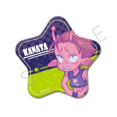 【グッズ-バッチ】アニメ『銀河特急 ミルキー☆サブウェイ』 星型缶バッジ D(カナタ)