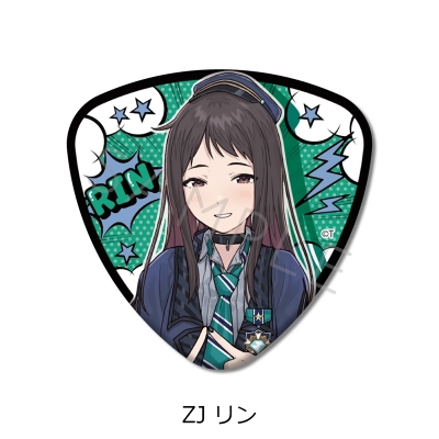 【グッズ-バッチ】アニメ『ガールズバンドクライ』 ピック型缶バッジ ZJ (リン)