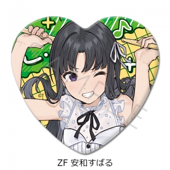 グッズ-バッチ】アニメ『ガールズバンドクライ』 ハート型缶バッジ ZF 