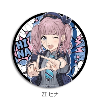 【グッズ-バッチ】アニメ『ガールズバンドクライ』 レザーバッジ(丸形) ZI (ヒナ)