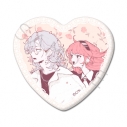 【グッズ-バッチ】『恋せよまやかし天使ども』 ハート型缶バッジ デザインGの画像