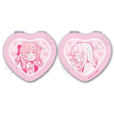 【グッズ-ミラー】『恋せよまやかし天使ども』 コンパクトミラー(ハート)デザインA