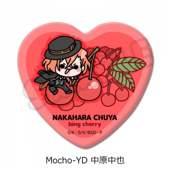 グッズ-バッチ】文豪ストレイドッグス ハート型缶バッジ Mocho-YD 