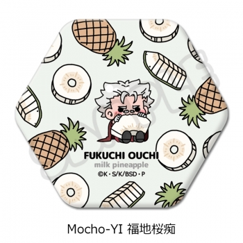 グッズ-バッチ】文豪ストレイドッグス 六角形缶バッジ Mocho-YI (福地 