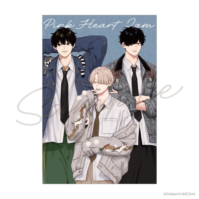 【グッズ-ポストカード】ピンクハートジャム展 ポストカード②【先着販売】