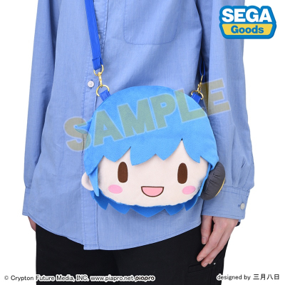 【グッズ-バッグ】初音ミクシリーズ KAITO ふわぷち フェイスショルダーバッグ(M)