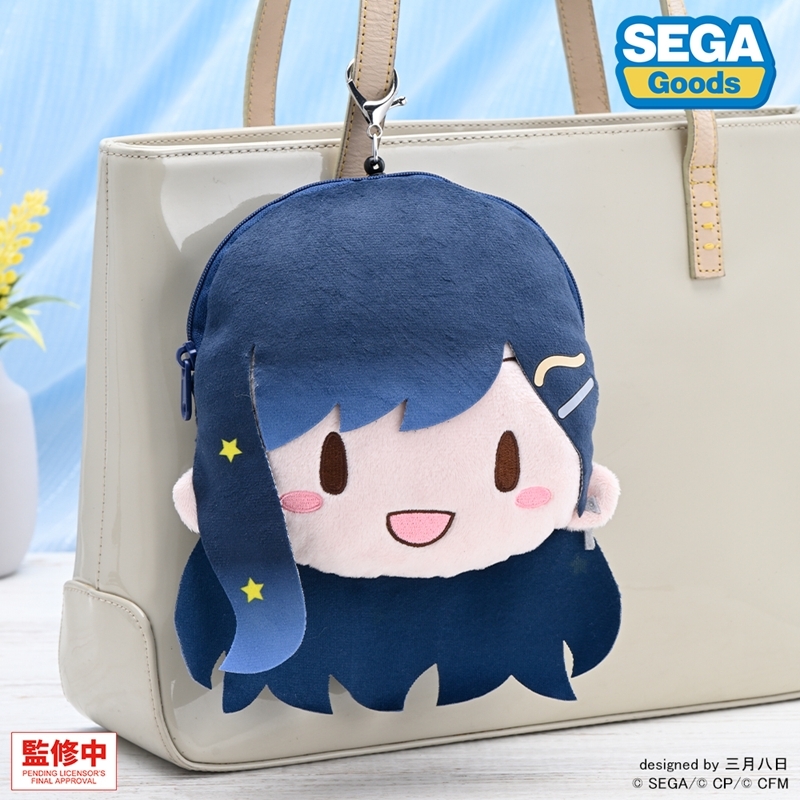 【グッズ-ポーチ】プロジェクトセカイ カラフルステージ！ feat. 初音ミク ふわぷち リール付きフェイスポーチ 白石 杏