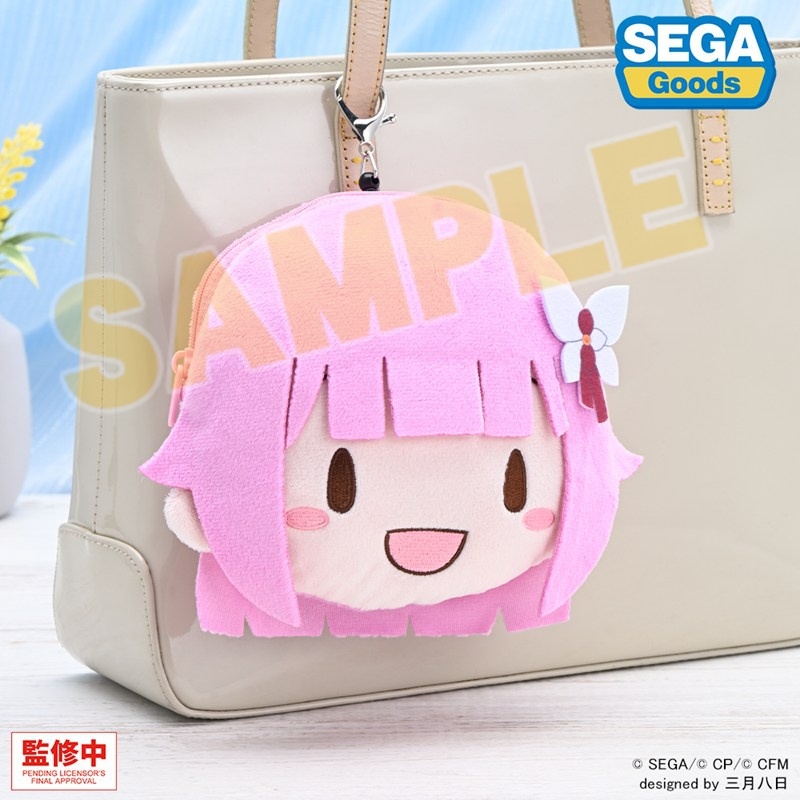 【グッズ-ポーチ】プロジェクトセカイ カラフルステージ! feat. 初音ミク ふわぷち リール付きフェイスポーチ 鳳 えむ