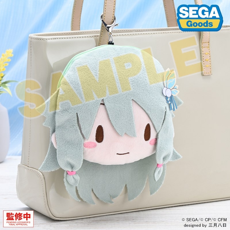 【グッズ-ポーチ】プロジェクトセカイ カラフルステージ! feat. 初音ミク ふわぷち リール付きフェイスポーチ 草薙 寧々