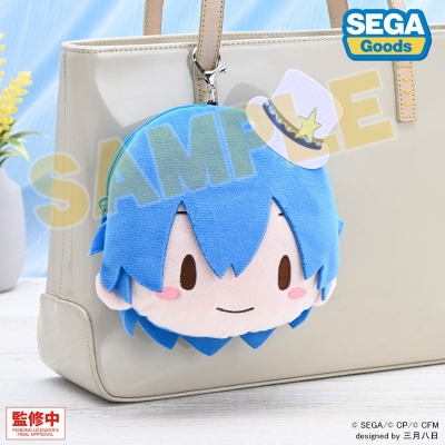 【グッズ-ポーチ】プロジェクトセカイ カラフルステージ! feat. 初音ミク ふわぷち リール付きフェイスポーチ ワンダーランドのセカイのKAITO