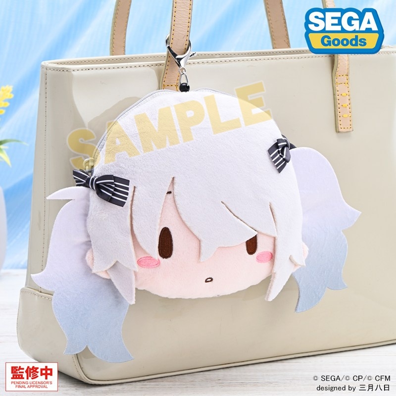 【グッズ-ポーチ】プロジェクトセカイ カラフルステージ！ feat. 初音ミク ふわぷち リール付きフェイスポーチ 誰もいないセカイの初音ミク