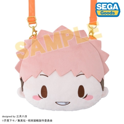 【グッズ-バッグ】アニメ『呪術廻戦』5周年 虎杖悠仁 ふわぷち フェイスショルダーバッグ(M)