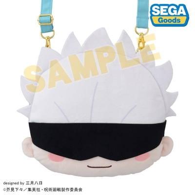 【グッズ-バッグ】アニメ『呪術廻戦』5周年 五条悟 ふわぷち フェイスショルダーバッグ(M)