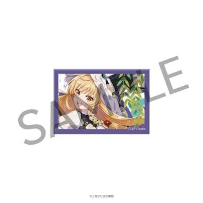 【グッズ-バッチ】東方Project 花札柄スクエア缶バッジ(霧雨魔理沙)
