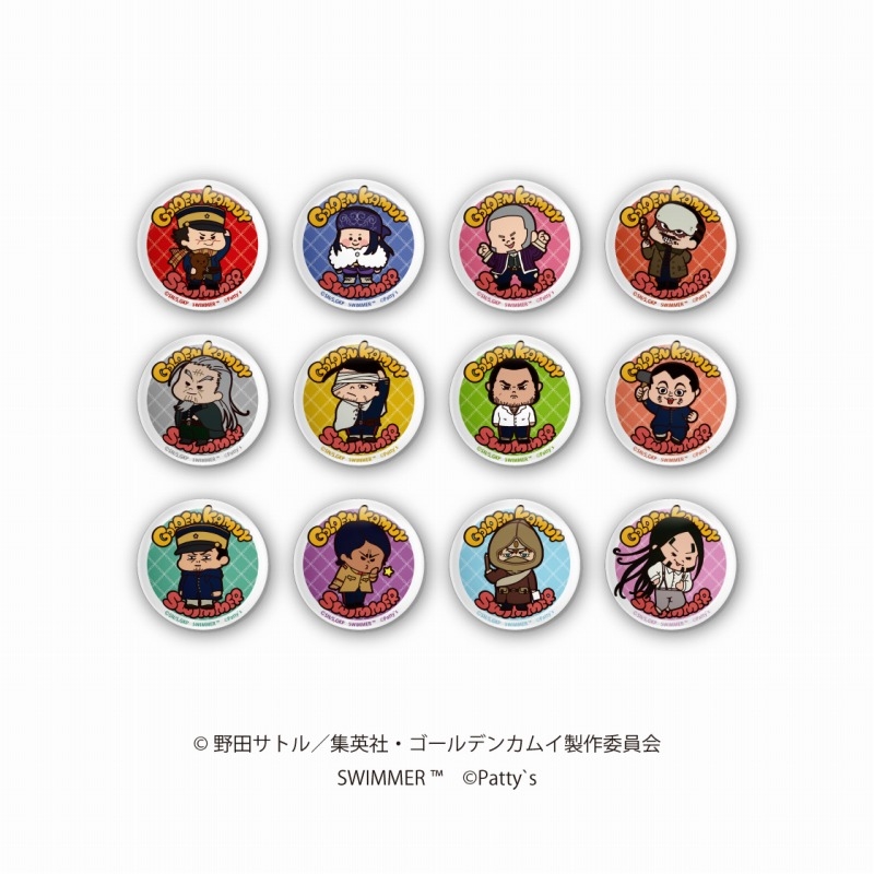 グッズ-バッチ】ゴールデンカムイ×SWIMMER トレーディング缶バッジ 