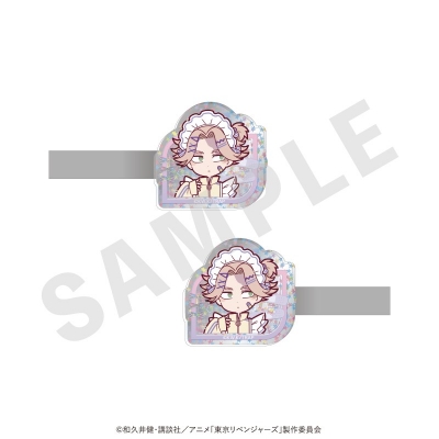【グッズ-ヘアバンド】TVアニメ『東京リベンジャーズ』 ミニキャラ キラキラアクリルヘアクリップセット メイドジャージver.(乾 青宗)