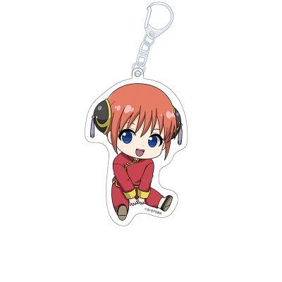 【グッズ-キーホルダー】銀魂 ぺたん娘アクリルキーホルダー vol.1 神楽