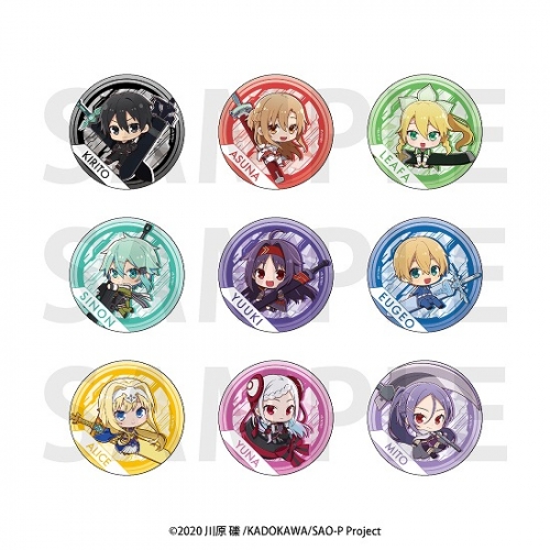 グッズ-バッチ】ソードアート・オンライン トレーディング缶バッジ 
